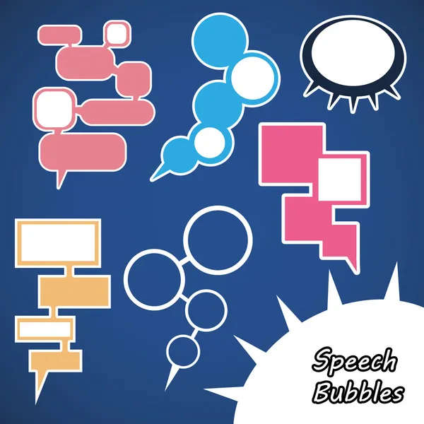 Speech Bubbles — Stock Vector