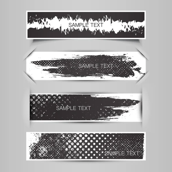 Grunge 标记、 标签、 横幅设计 — 图库矢量图片