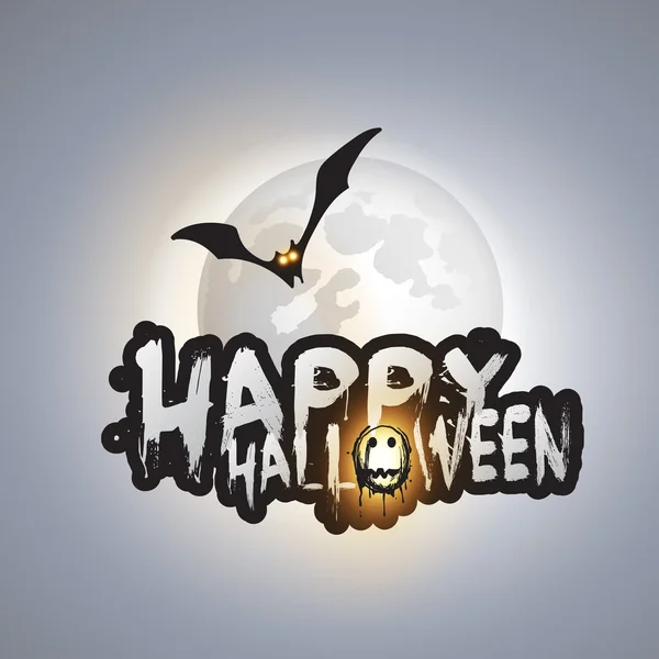 Happy Halloween Card - Illustrazione vettoriale — Vettoriale Stock