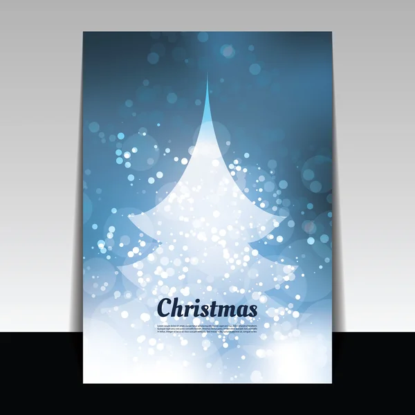 Рождественская открытка - векторная фоновая иллюстрация — стоковый вектор