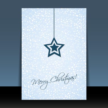 Noel el ilanı veya kapak tasarımı