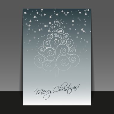 Noel el ilanı veya kapak tasarımı