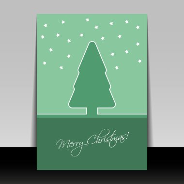 Noel el ilanı veya kapak tasarımı