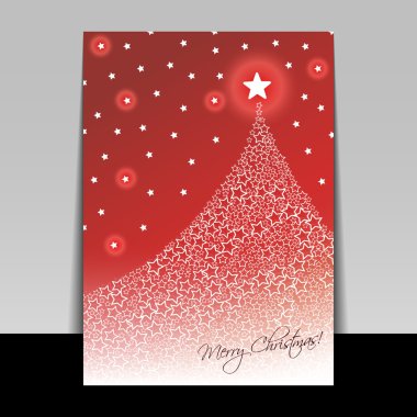 Noel el ilanı veya kapak tasarımı