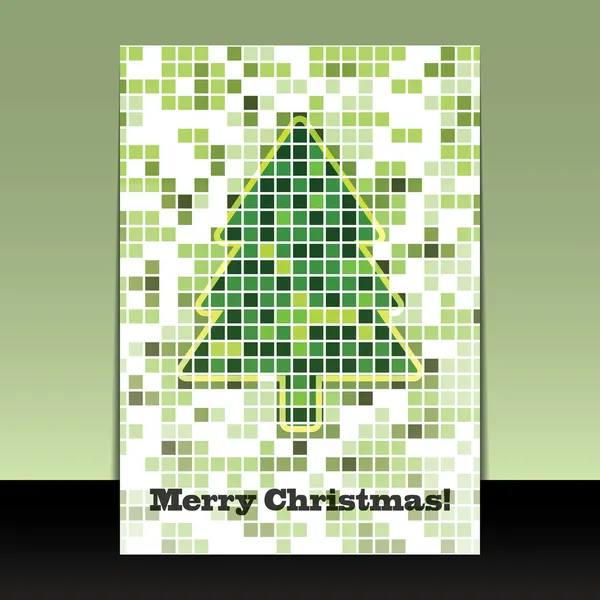 Flyer de Noël ou conception de couverture — Image vectorielle
