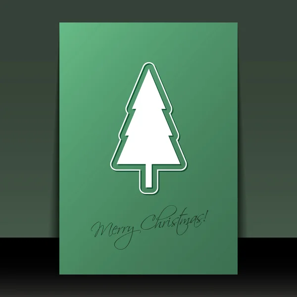 Volante de Navidad o diseño de portada — Vector de stock