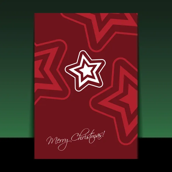 Folheto de Natal ou design de capa — Vetor de Stock