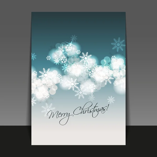 Christmas Card Template — Stock Vector