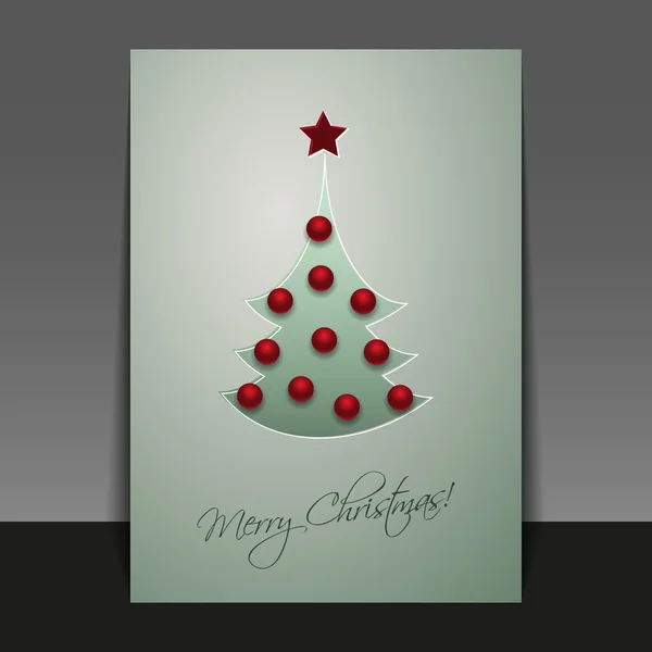 クリスマス カードのテンプレート — ストックベクタ