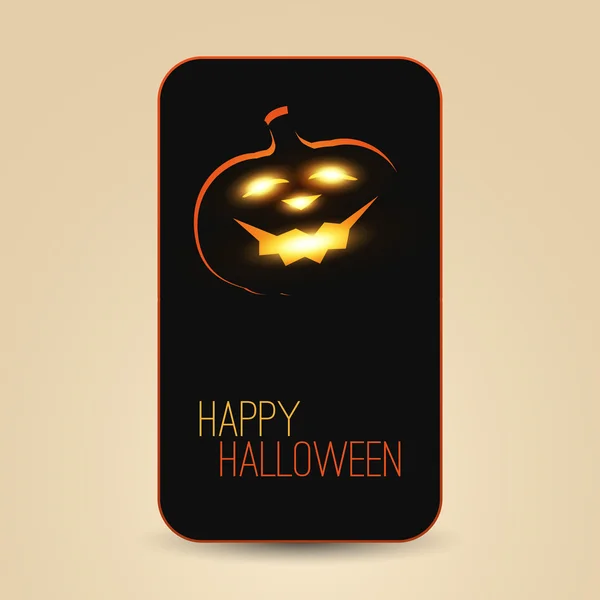 Diseño de tarjeta de felicitación Halloween — Vector de stock