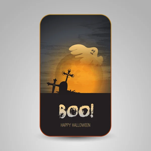 Diseño de tarjeta de felicitación Halloween — Vector de stock