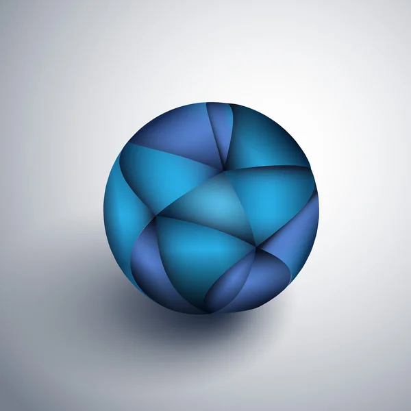 Diseño de globo azul — Archivo Imágenes Vectoriales