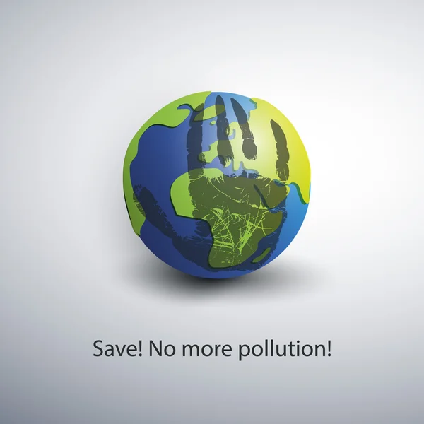 Save the World - Diseño de Eco Concepto — Archivo Imágenes Vectoriales