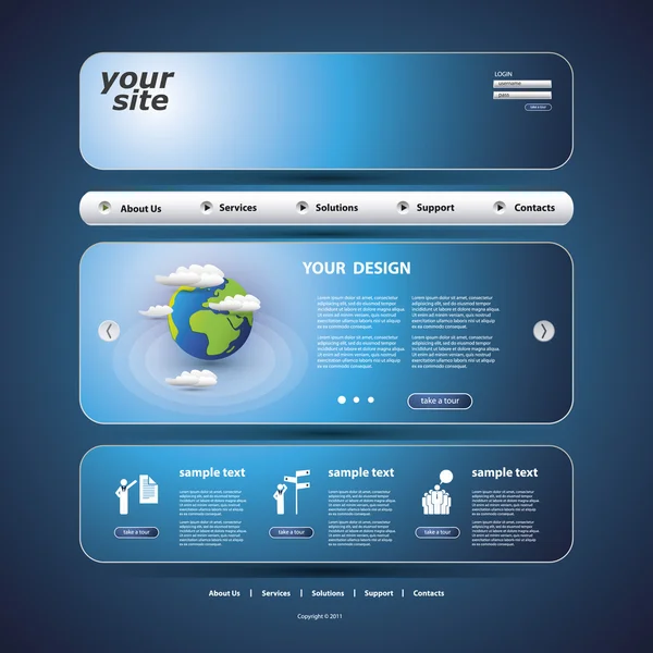 Website Design — Stock Vector