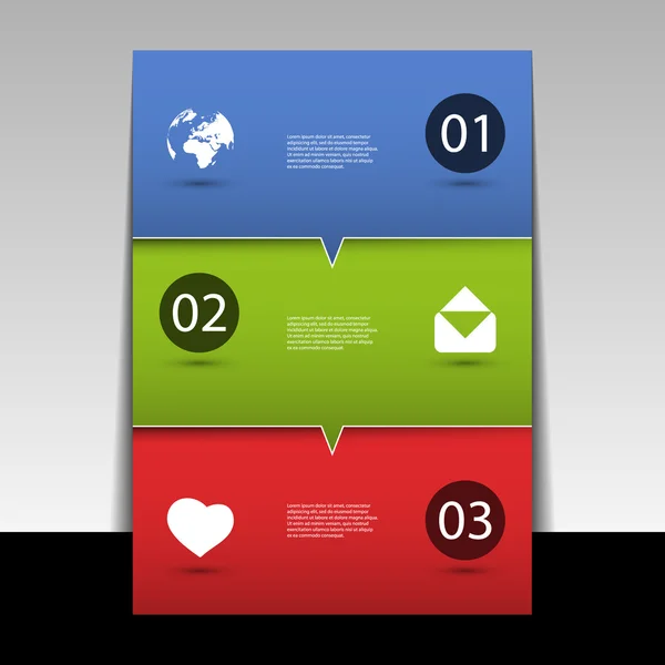 Conception d'infographie - Flyer ou couverture — Image vectorielle