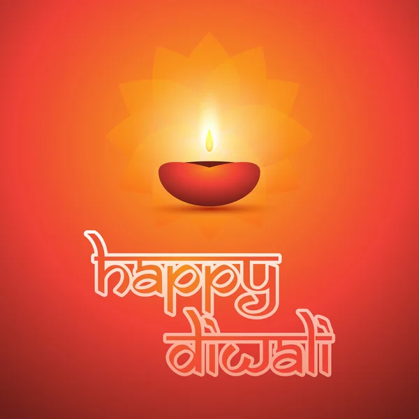 Glücklich Diwali-Karte - Vektor Hintergrund Illustration — Stockvektor