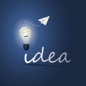 Idea - žárovka koncepce designu