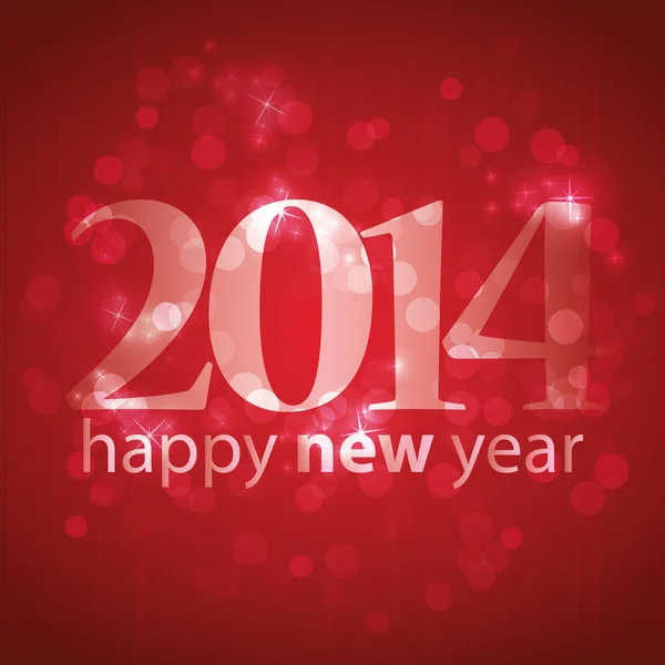 Tarjeta de Año Nuevo, portada o plantilla de fondo - 2014 — Vector de stock