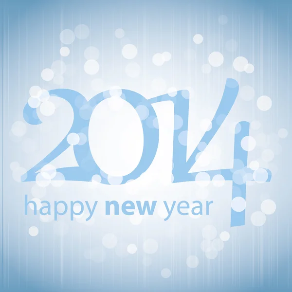 Happy New Year 2014 Card — Stock Vector