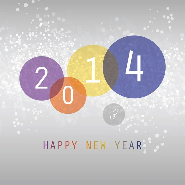 Cartão de Ano Novo - 2014 — Vetor de Stock