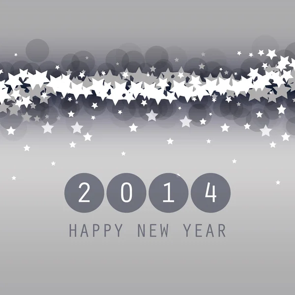 Yeni yıl kartı, kapak veya arka plan şablonu - 2014 — Stok Vektör