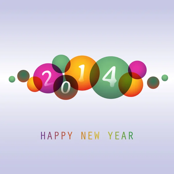 New Year Card - 2014 — Stock Vector