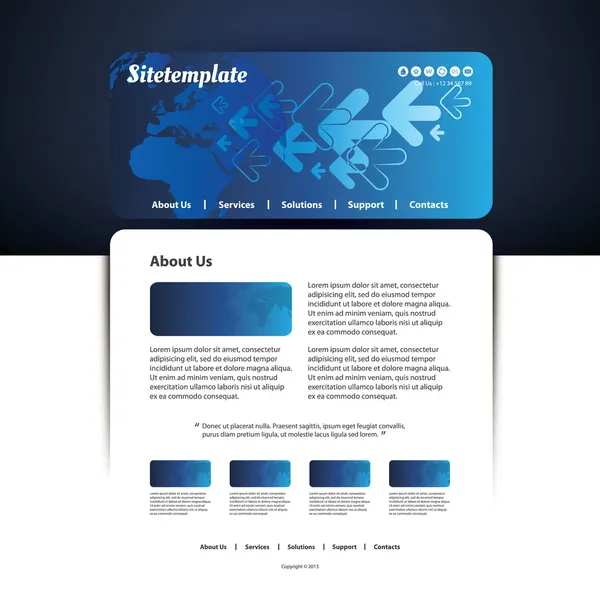 Plantilla web — Archivo Imágenes Vectoriales
