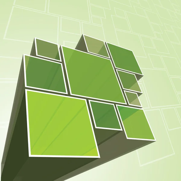Vektor pozadí abstraktní průhledný zelený krystal — Stockový vektor