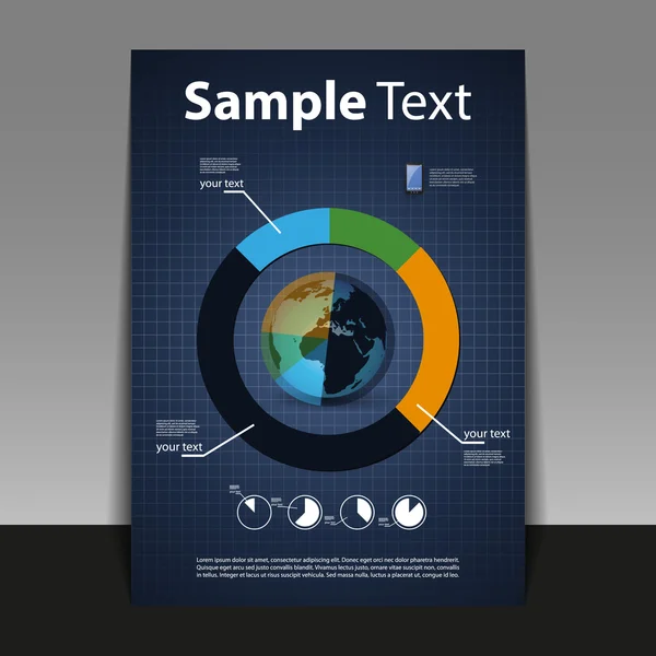 Folheto ou design de capa - Negócios —  Vetores de Stock