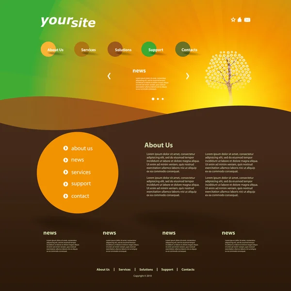 Conception de site Web — Image vectorielle