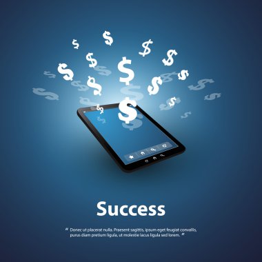 Success - Buy and Sell Online - Graphic Design Concept clipart