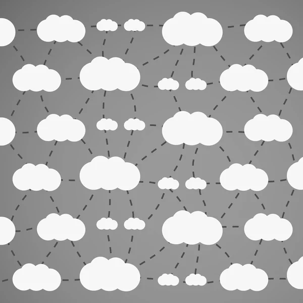 Cloud computing-concept — Stockvector