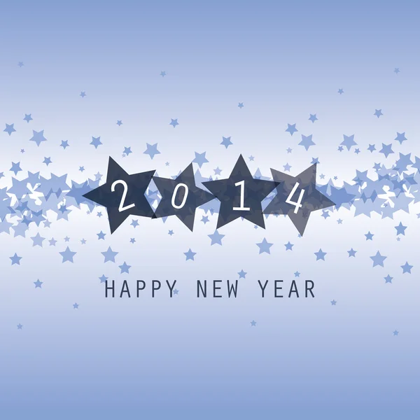 Tarjeta de Año Nuevo - Feliz Año Nuevo 2014 — Archivo Imágenes Vectoriales