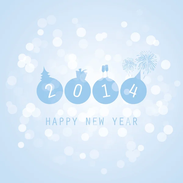 New Year Card - 2014 — Stock Vector