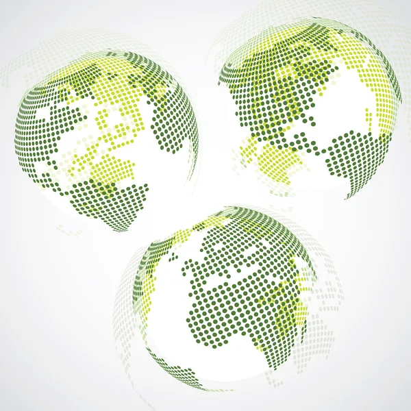 Earth Globe Designs - Mappa del Mondo — Vettoriale Stock