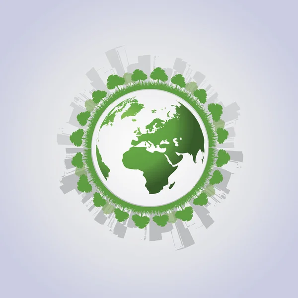 Eco globe vecteur — Image vectorielle