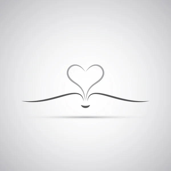 kitap açık sayfaları oluşturan bir kalp - simge tasarım ile