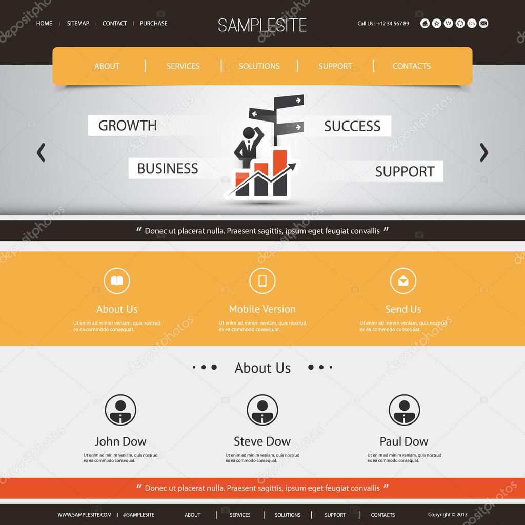 Website Template for Your Business or Blog