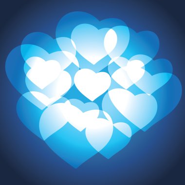 Mavi kalpler Sevgiliye arka plan