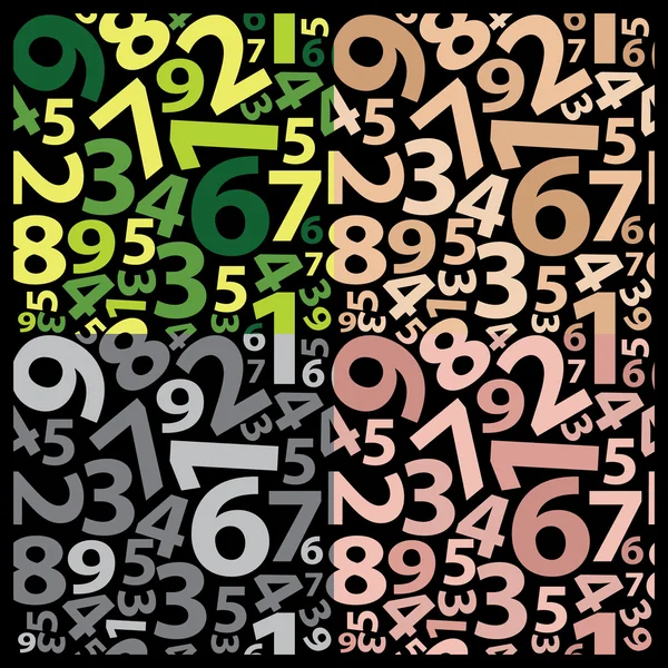 Backgrounds With Numbers — Stock Vector