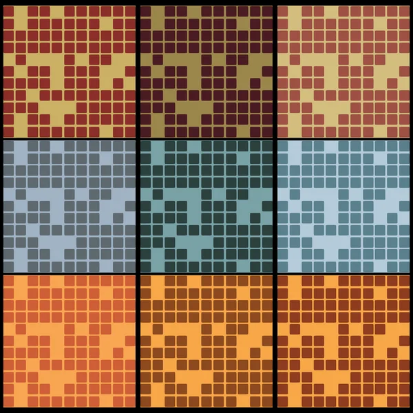 Fondos coloridos de mosaico — Vector de stock