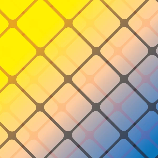 Yellow Blue Grid Vector Background — Stock Vector