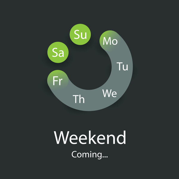 Weekend's Coming - Smiley Concept Design