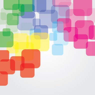 renkli kareler vektör arka plan
