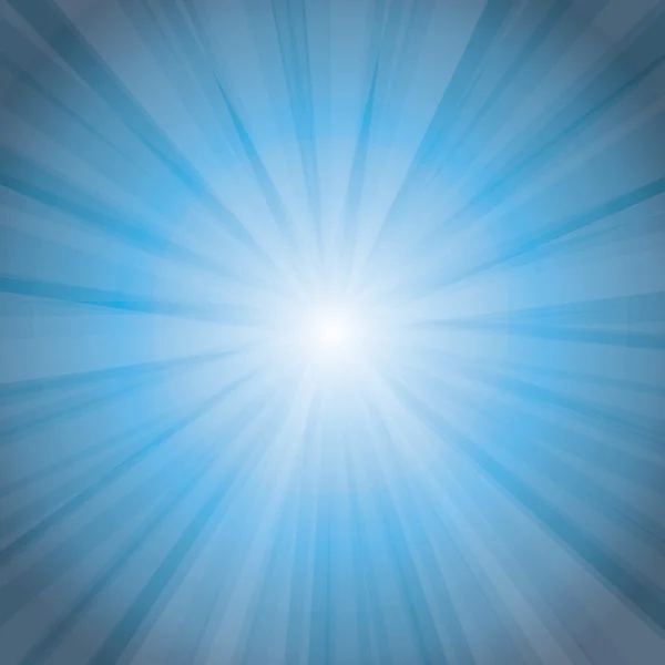 Blue Sun Rays — Stock Vector