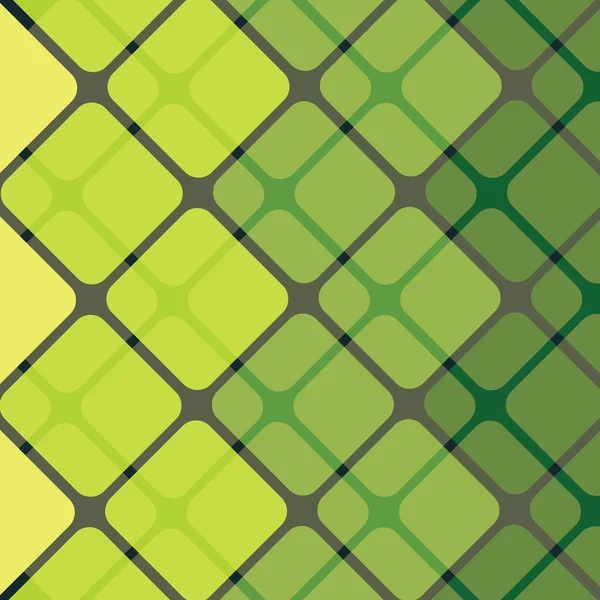 Groene naadloze vierkantjes achtergrond — Stockvector