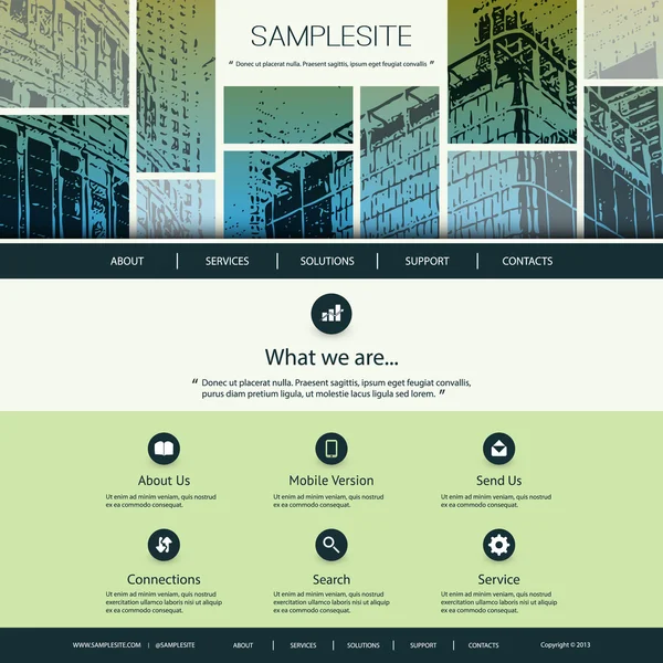 Webdesign pro vaše podnikání — Stockový vektor