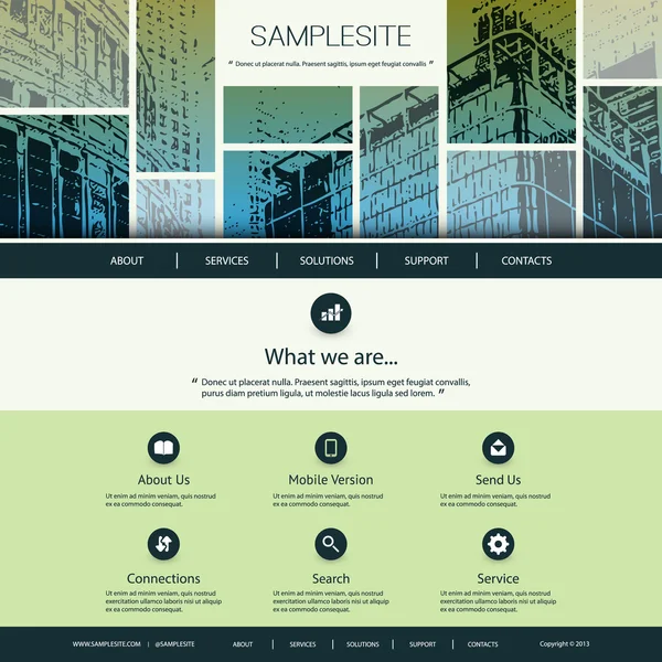 Diseño de sitios web para su negocio — Vector de stock