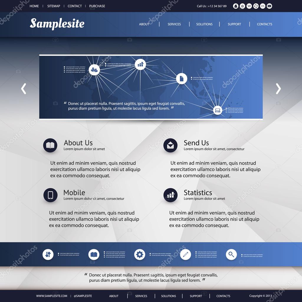 Business, Connection, Network - Website Template