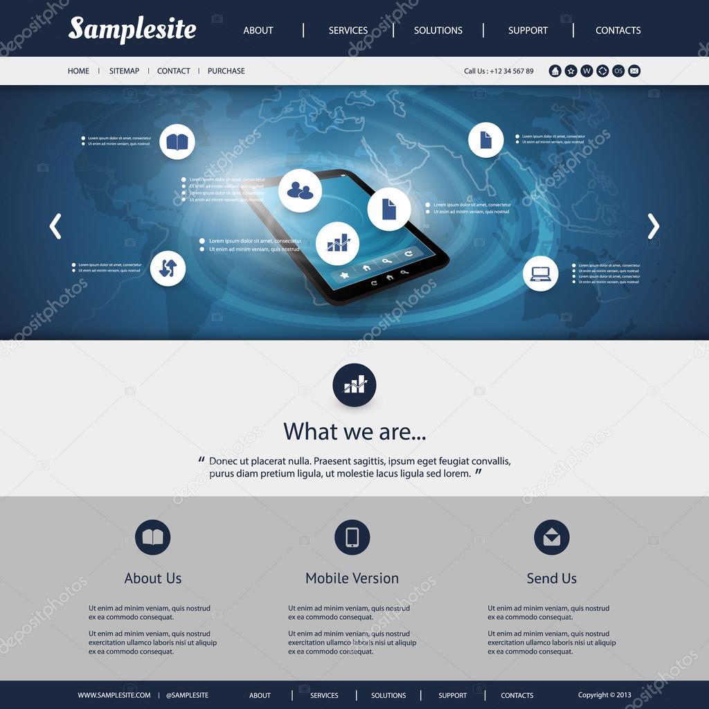 Business, Connection, Network - Website Template